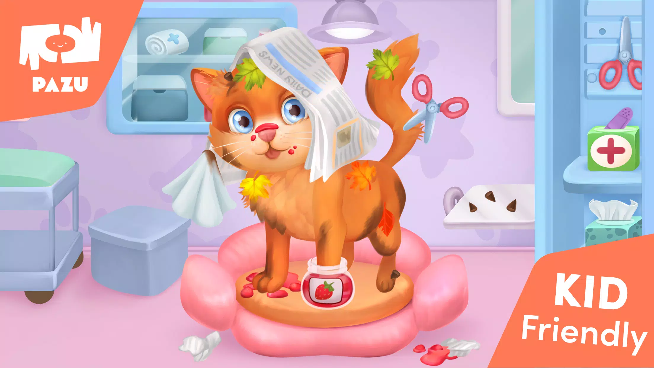 Cat game - Pet Care & Dress up ภาพหน้าจอ 2