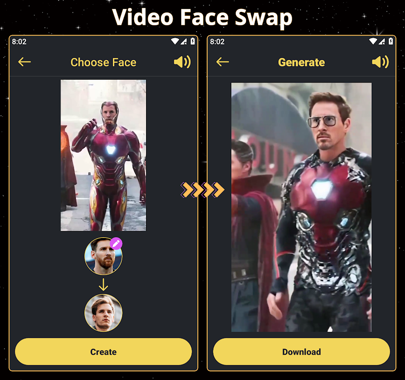 Face Over: AI Face Swap स्क्रीनशॉट 3