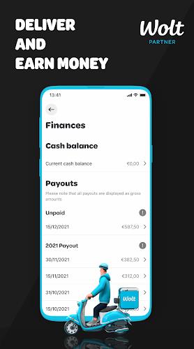 Wolt Courier Partner ภาพหน้าจอ 1