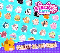 Stacky Cat kawaii runner Game Screenshot 3