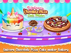 Sweet unicorn cake bakery chef स्क्रीनशॉट 1