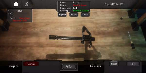 Gun Builder GunSmith simulator repair Скриншот 1