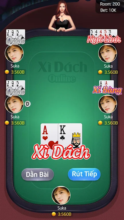 Blackjack - Xì dách Online Zrzut ekranu 2