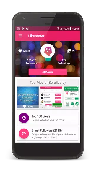 Likes & Ghost Followers for Instagram Captura de tela 1
