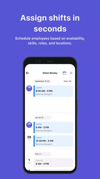 Camelo: Work Schedule Maker Screenshot 3