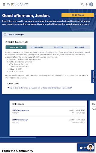 My Chamberlain: Student Portal ภาพหน้าจอ 4