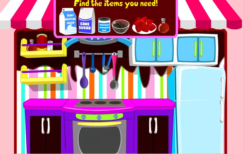 game cooking chocolate cream Screenshot 2