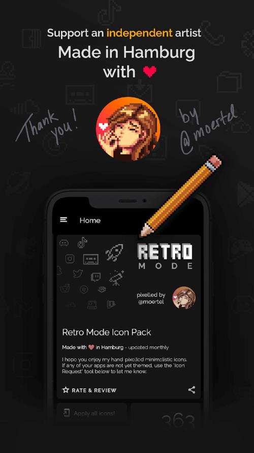 Retro Mode - Icon Pack (Light) Capture d'écran 4