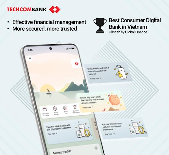 Techcombank Mobile Zrzut ekranu 1