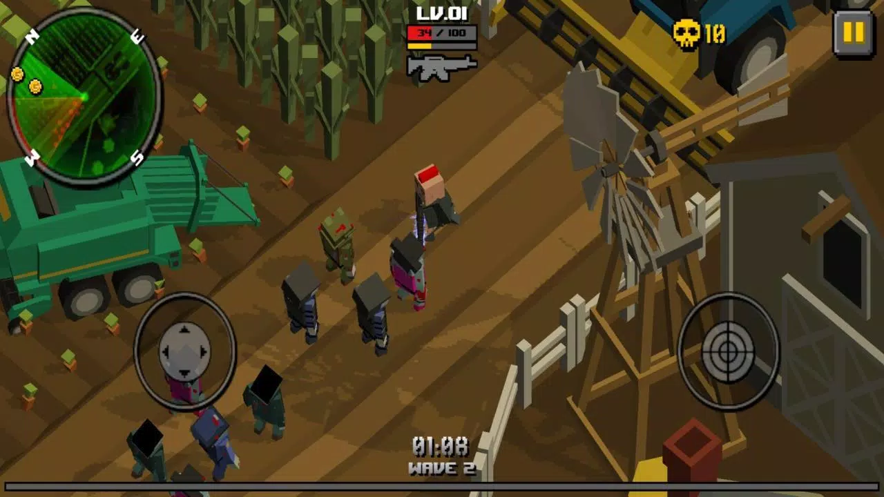 Pixel Zombie Frontier ဖန်သားပြင်ဓာတ်ပုံ 1