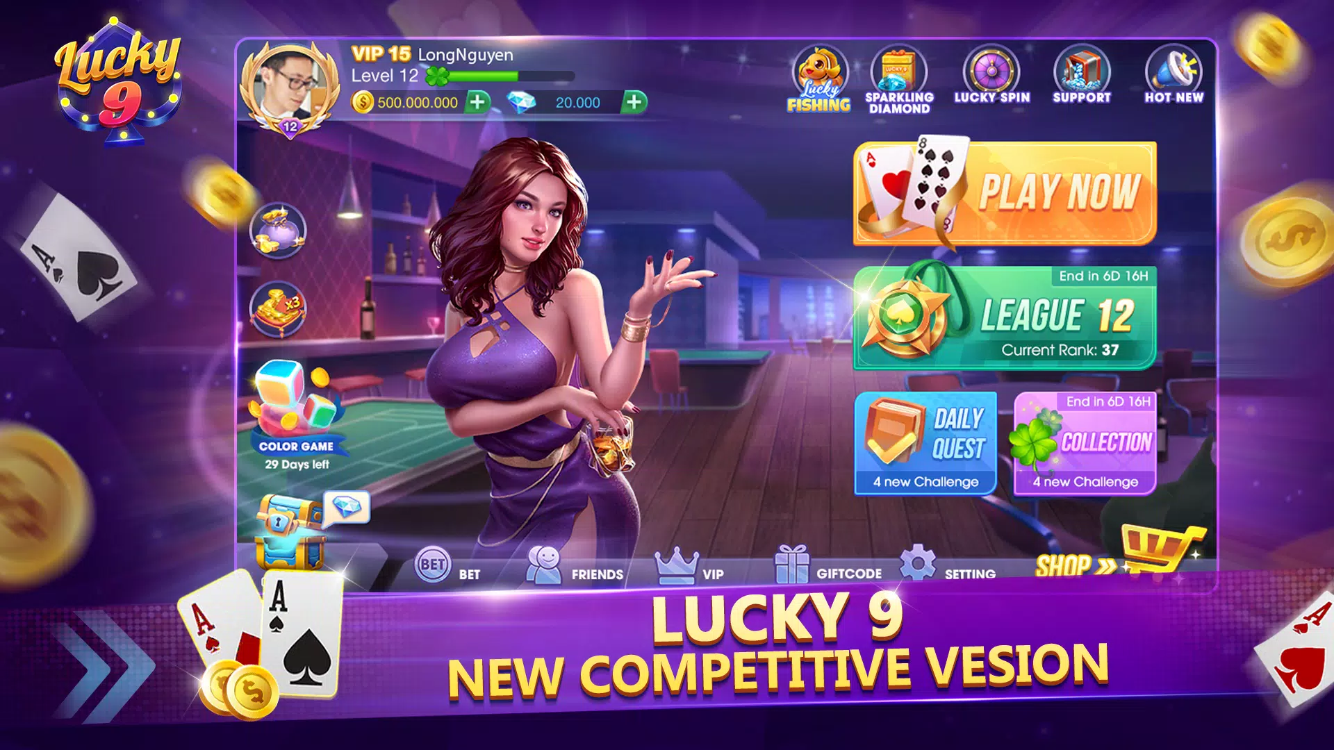 Lucky 9 Captura de tela 1