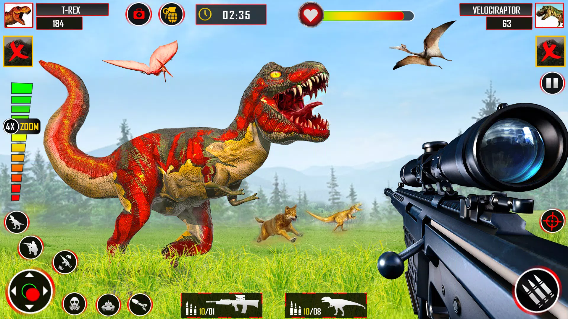 Wild Dino Hunting - Gun Games Schermafbeelding 2