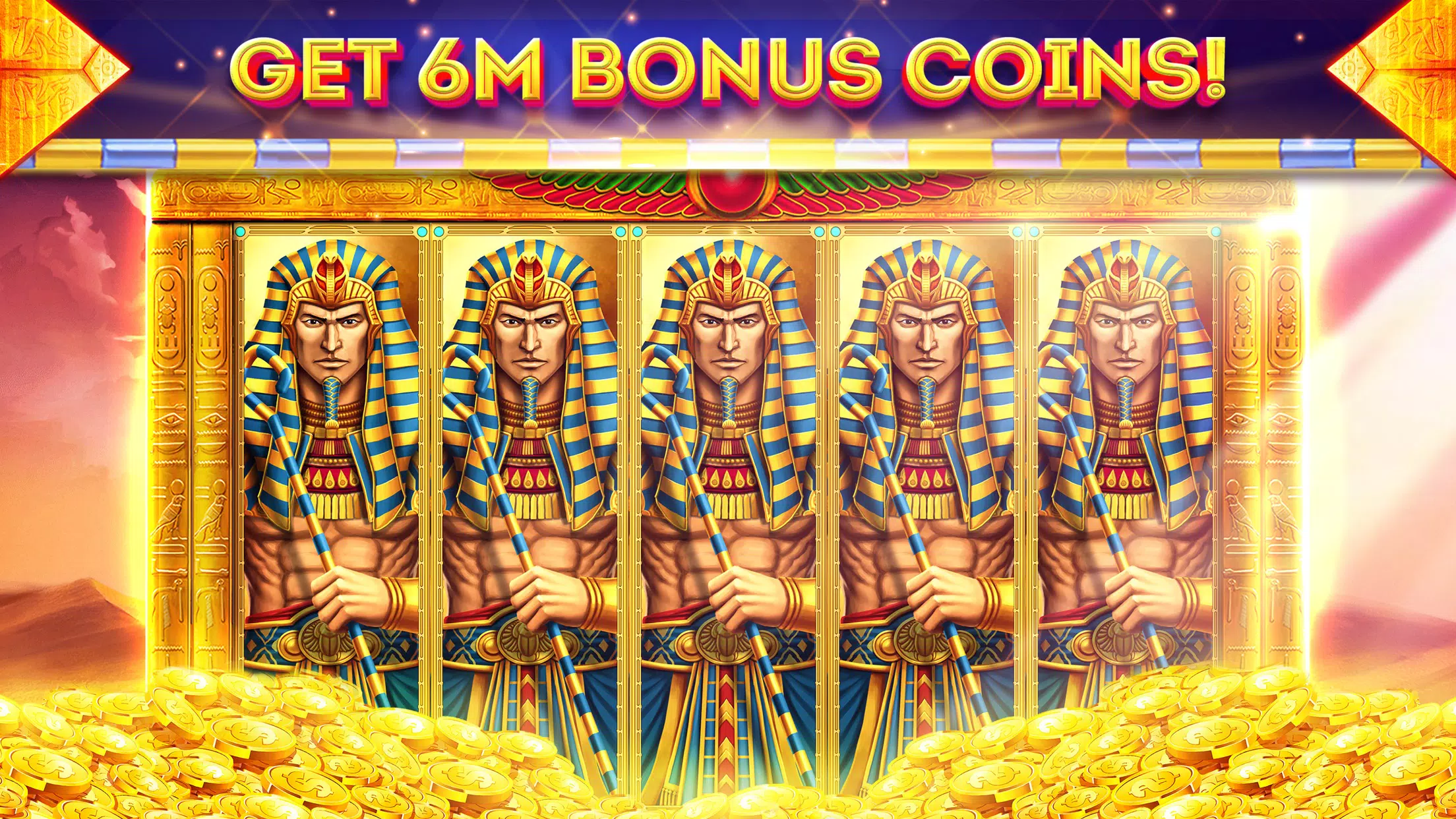 Pharaohs of Egypt Slots Casino Ekran Görüntüsü 1