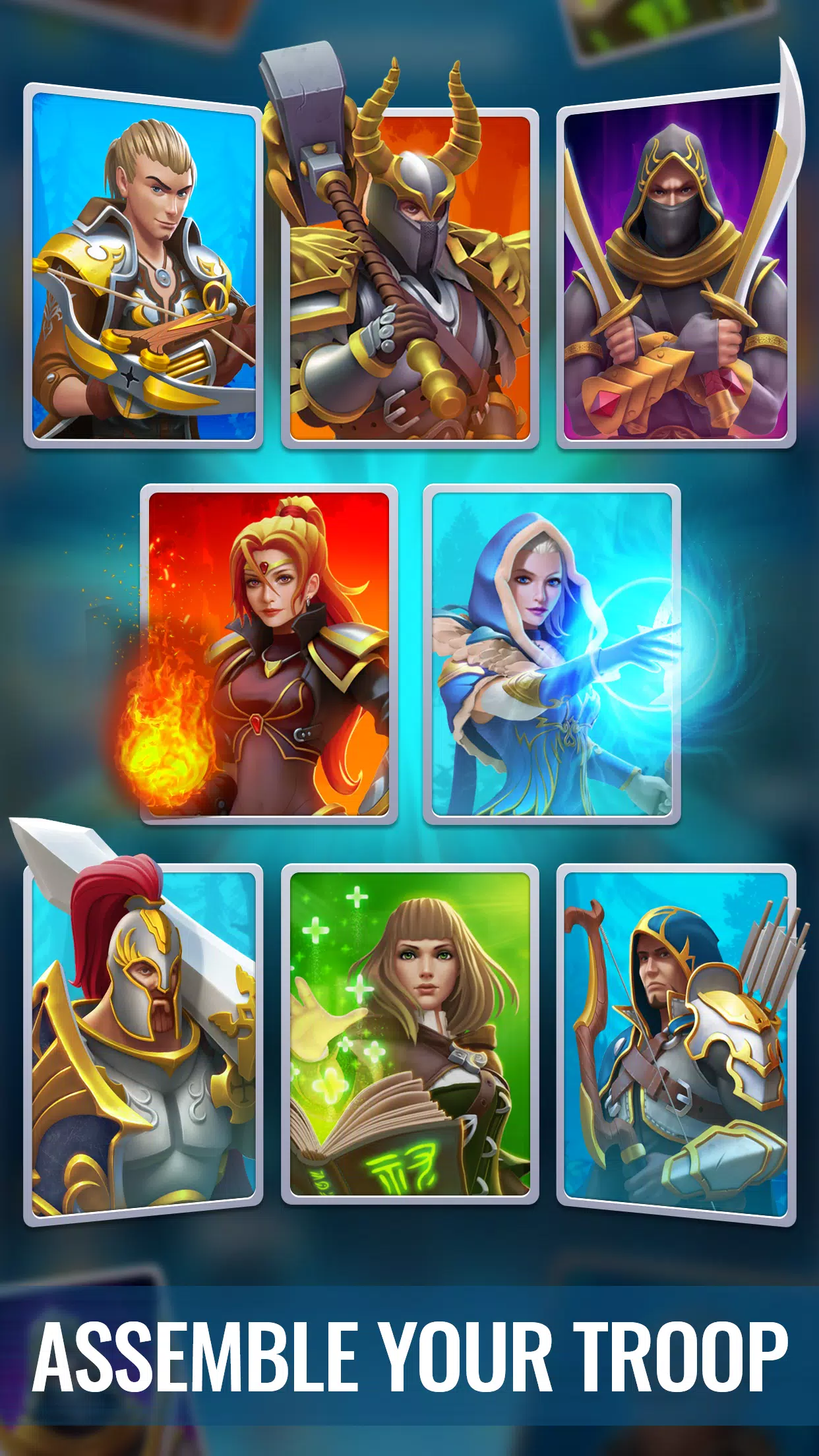 Raid & Rush - Heroes idle RPG Ảnh chụp màn hình 1