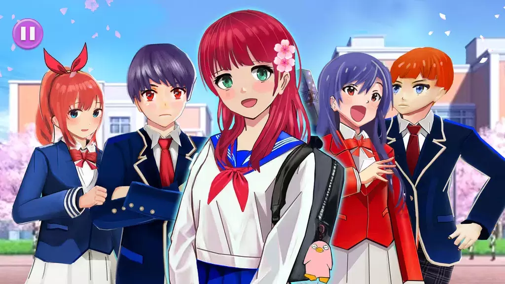 Anime High School Life Скриншот 4