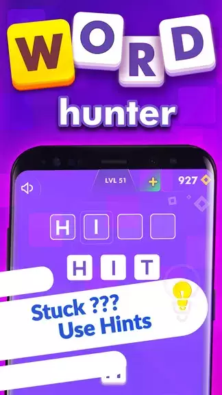 Word Hunter - Offline Word Puz ဖန်သားပြင်ဓာတ်ပုံ 2