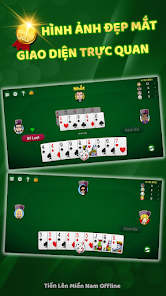 Tien len mien nam - danh bai offline - ĐIỂM Captura de pantalla 1