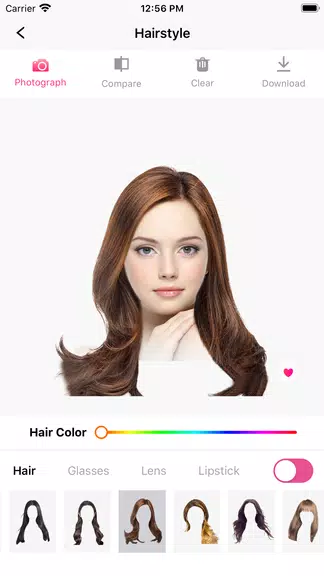 Hair Makeover-modiface・haircut Captura de tela 2