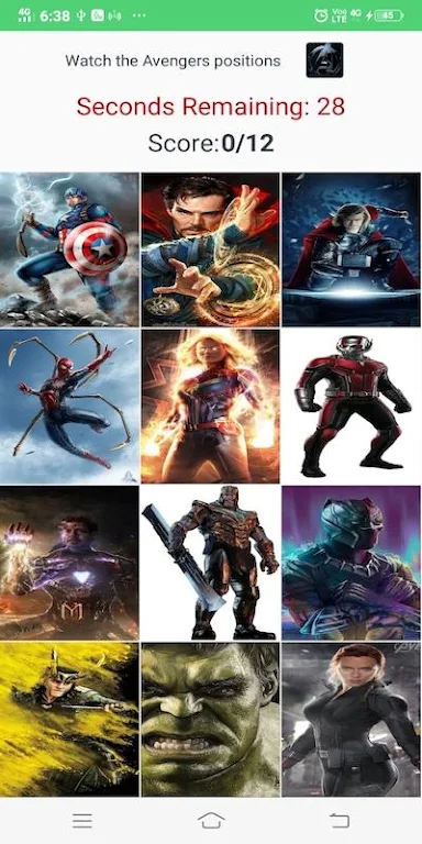 Avengers Cards Flip Game Capture d'écran 4