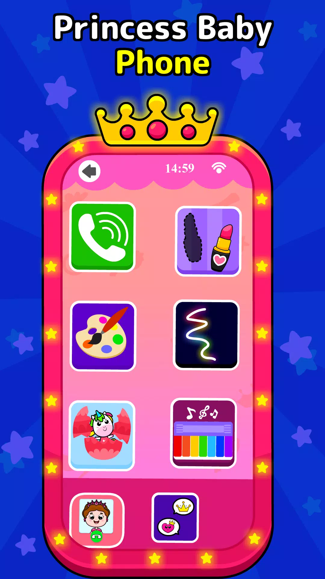 Timpy Baby Princess Phone Game Captura de tela 1