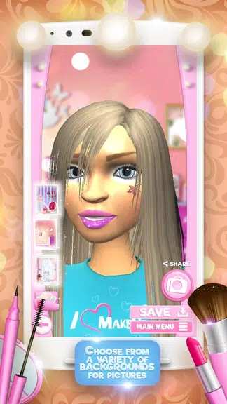 3D Makeup Games For Girls 스크린샷 3