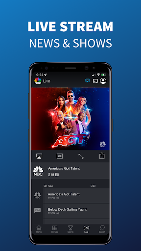 The NBC App - Stream TV Shows Скриншот 1