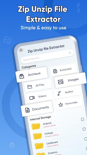 Zip File Reader 7zip Extractor ภาพหน้าจอ 1