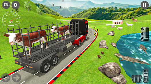 Animal transport Truck game 3d स्क्रीनशॉट 2