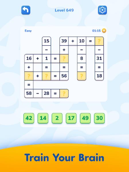 Math Crossword Screenshot 4