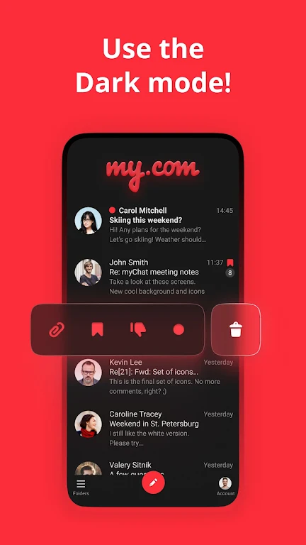 myMail – 모든계정에대한하나의이메일앱 스크린샷 4