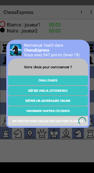 ChessExpress Echecs en ligne Screenshot 1