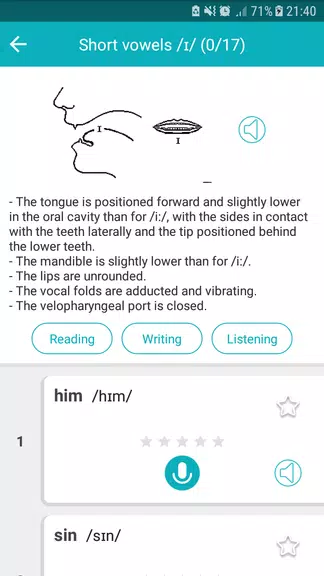 Speak English Pronunciation Capture d'écran 2