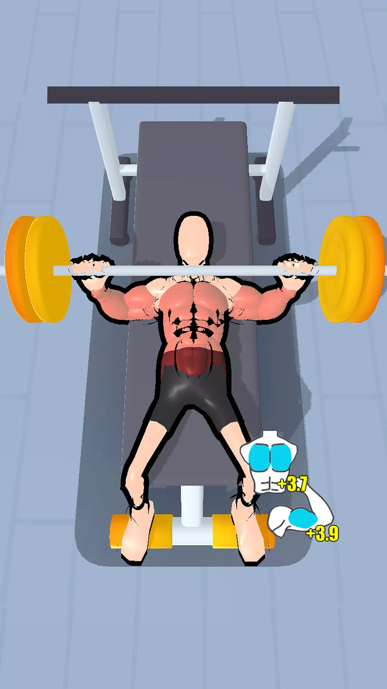 Grow Muscles：Gym Game ဖန်သားပြင်ဓာတ်ပုံ 3