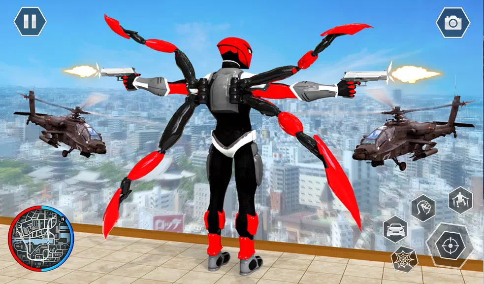 Black Spider Rope SuperHero ภาพหน้าจอ 1