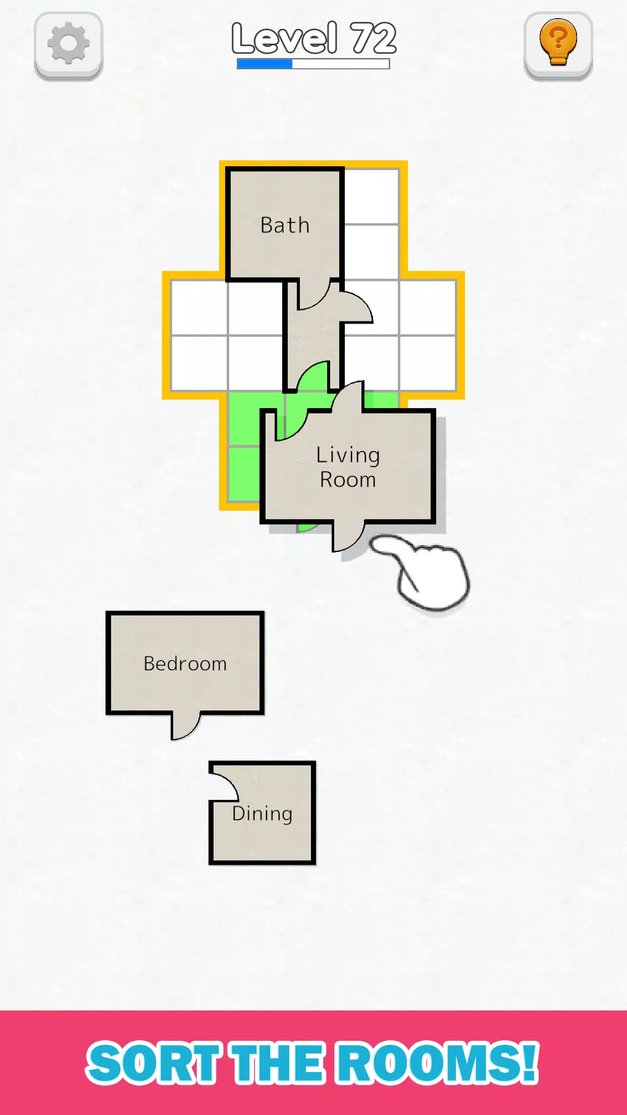 Room Sort - Floor Plan Game スクリーンショット 1