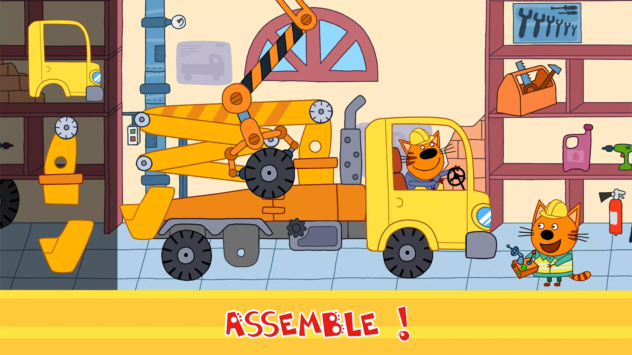 Kid-E-Cats Cars, Build a house Capture d'écran 1