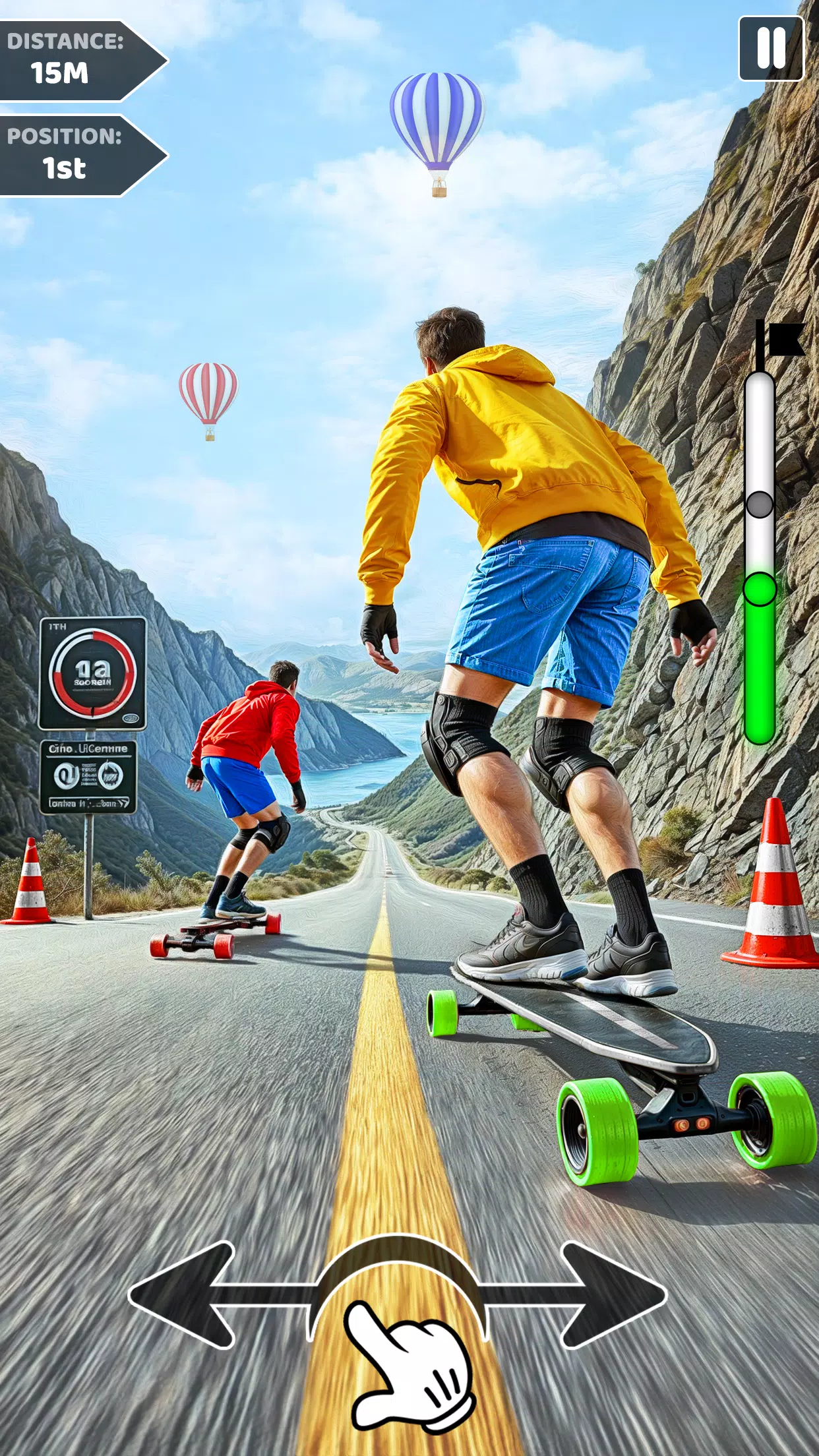 Downhill Skateboarding Game 스크린샷 3