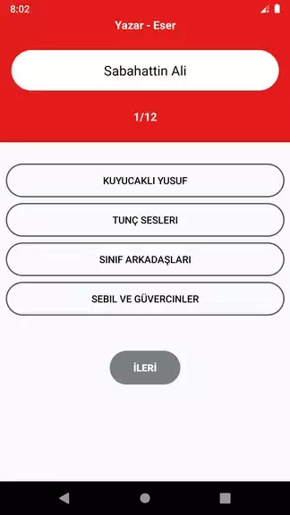 Yazar Eser Oyunu  AYT Edebiyat 스크린샷 1