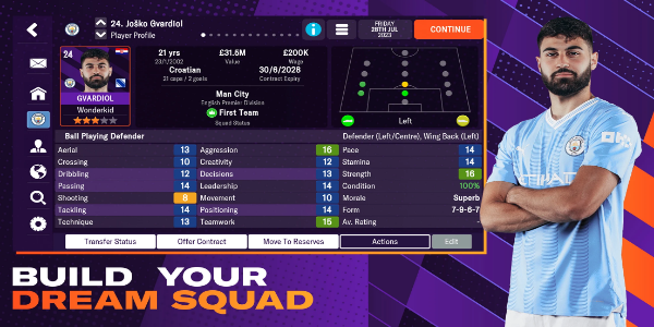 Football Manager 2024 Mobile Mod ဖန်သားပြင်ဓာတ်ပုံ 1