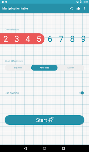 Multiplication tables Screenshot 3