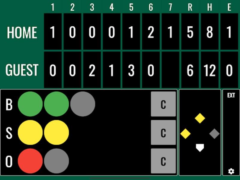 Softball Score Zrzut ekranu 2