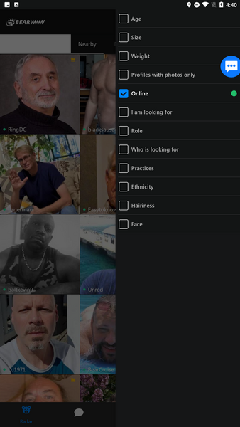 BEARWWW - ゲイ熊アプリチャット スクリーンショット 4