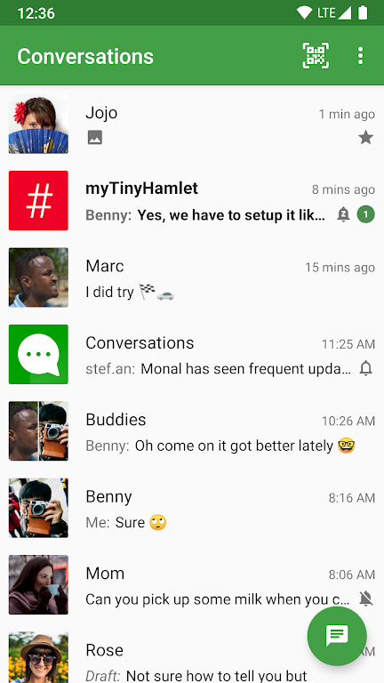 Conversations (Jabber / XMPP) Captura de pantalla 1