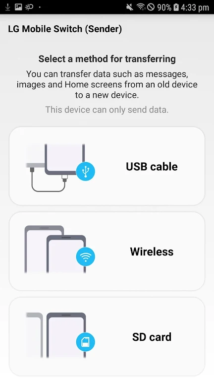 LG Mobile Switch (will closed) Capture d'écran 4