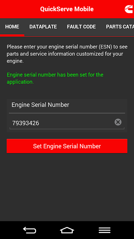 Cummins QuickServe Mobile應用截圖第2張