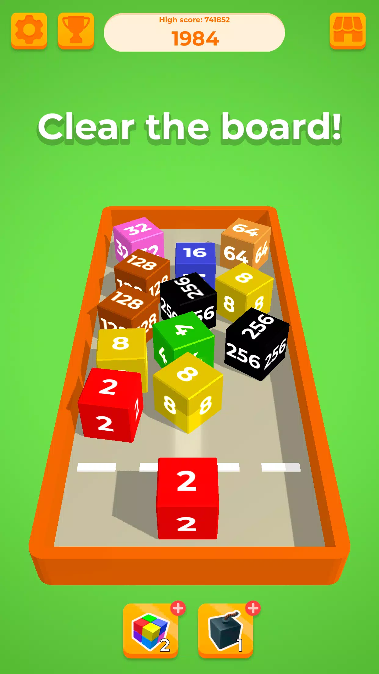 チェーンキューブ：2048 3Dマージゲーム スクリーンショット 4