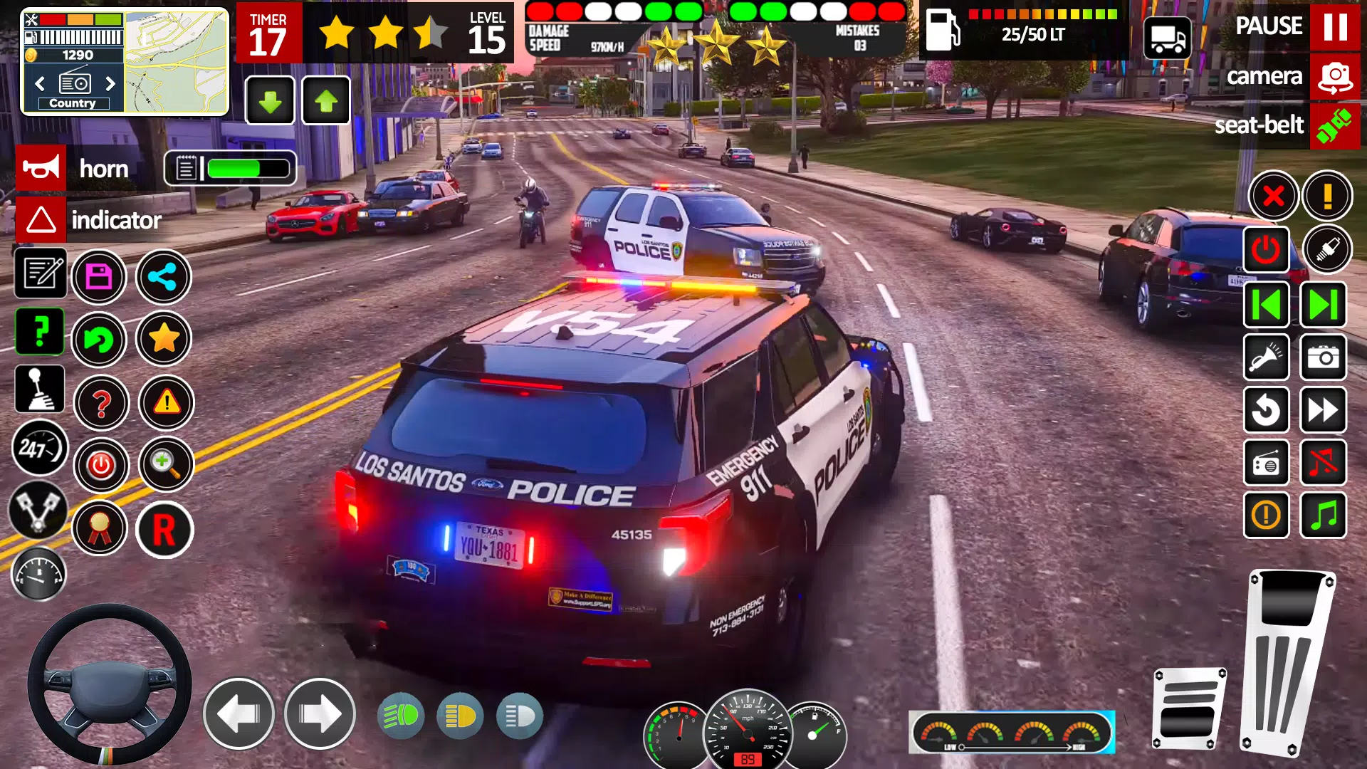 Car Chase Game Cop Simulator Tangkapan skrin 2