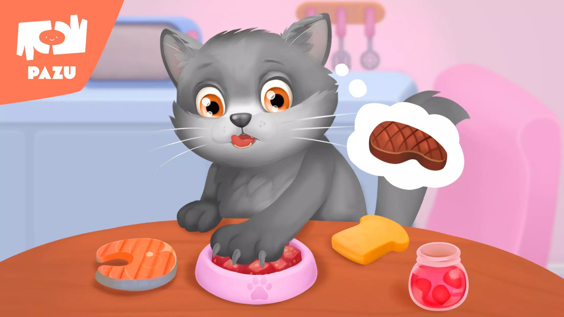 Cat game - Pet Care & Dress up ภาพหน้าจอ 3