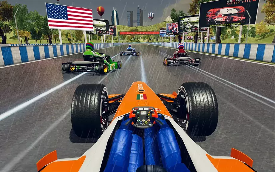 Go Kart Racing Games 3D Stunt スクリーンショット 2