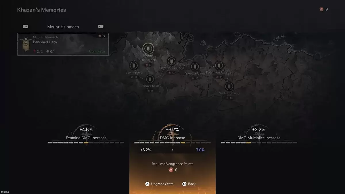Como usar pontos de vingança no primeiro berserker khazan